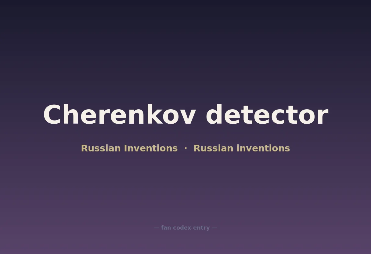 Cherenkov detector