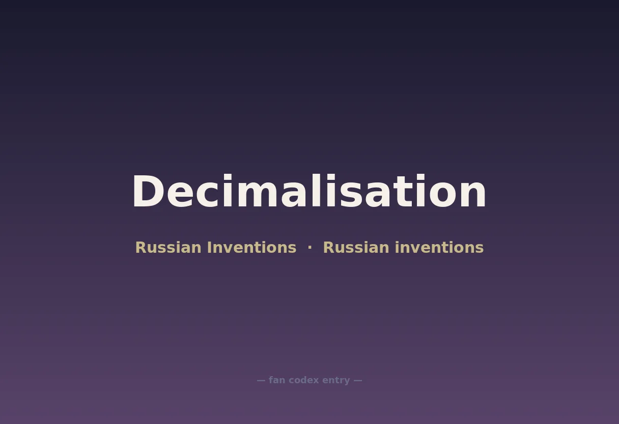 Decimalisation